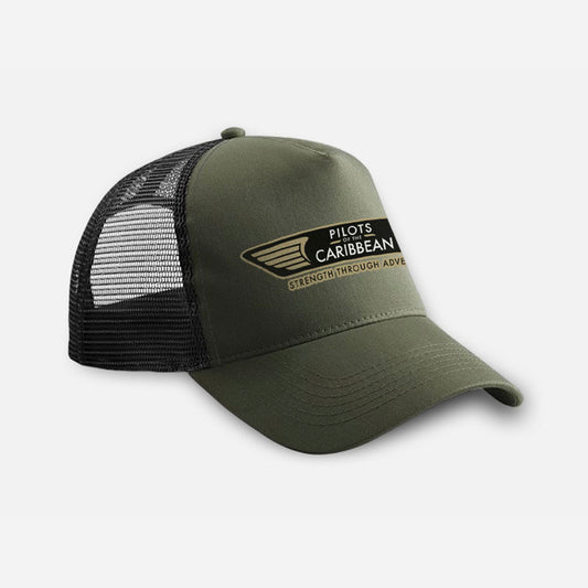 Pilots of the Caribbean Khaki Trucker Cap